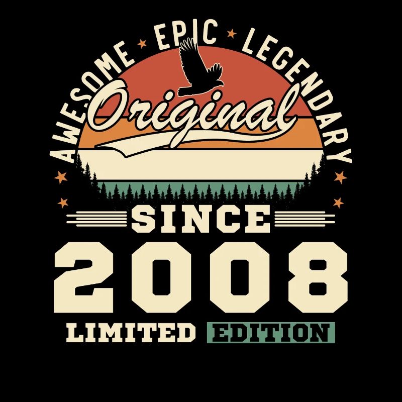 2008 Vintage Retro Geburtstagsgeschenk