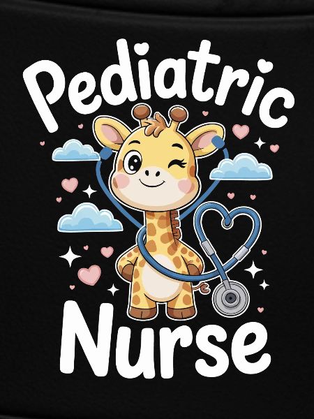 Pediatric giraffe with stethoscope