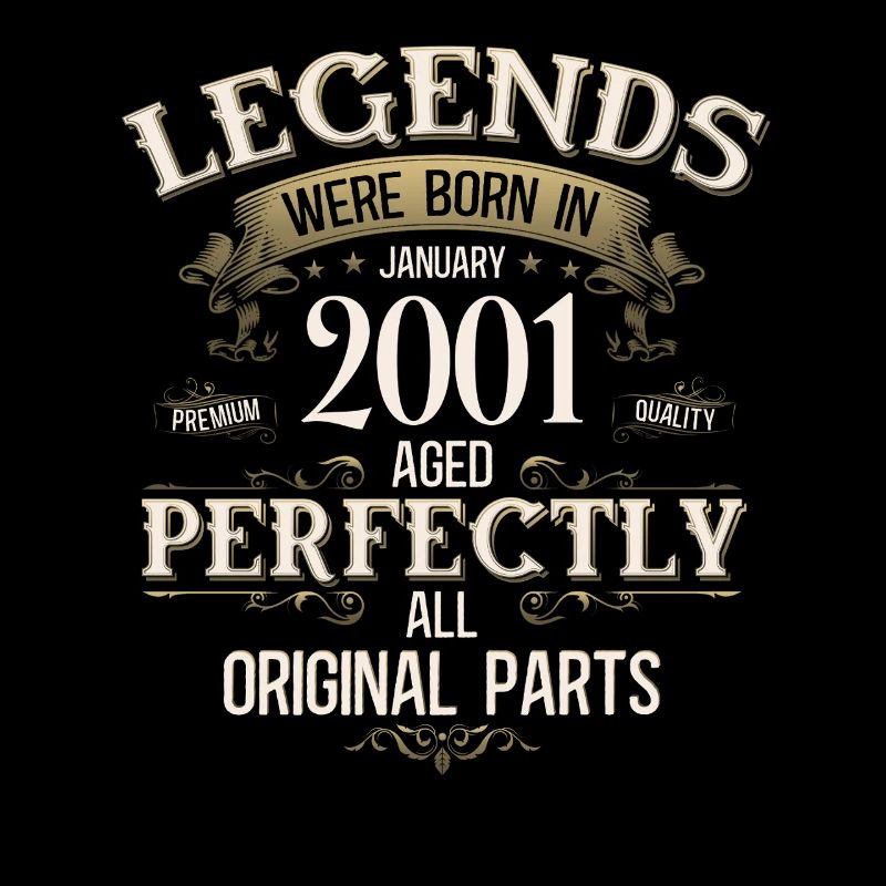 25th Birthday Legend January Vintage 2001