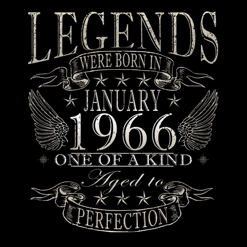 Januar 1966 Vintage-Retro-Geburtstagsgeschenk