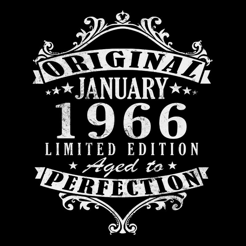 Januar 1966 Vintage-Retro-Geburtstagsgeschenk