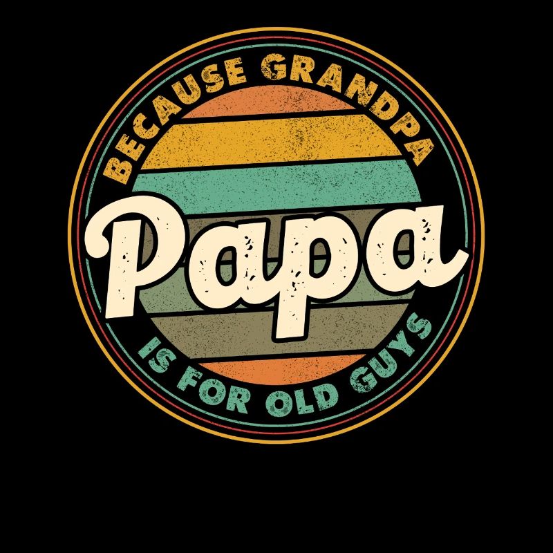 Insigne rétro Papa Coucher de soleil