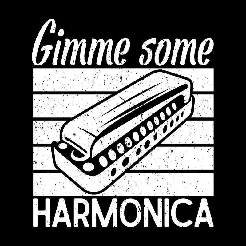 Musicien d’harmonica Donne-moi un peu d’harmonica