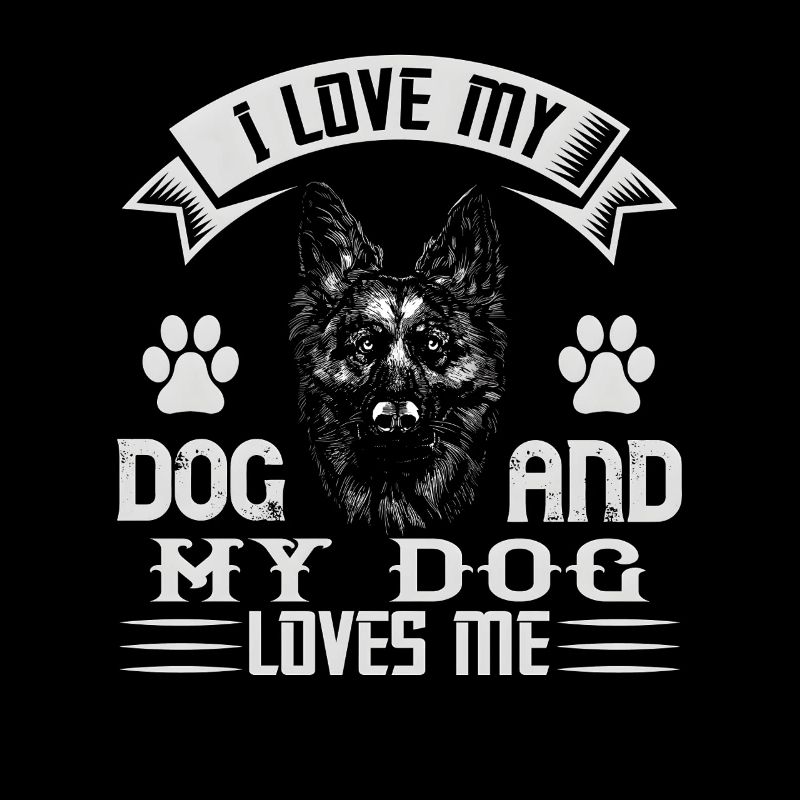 I Love My Dog – German Shepherd Design