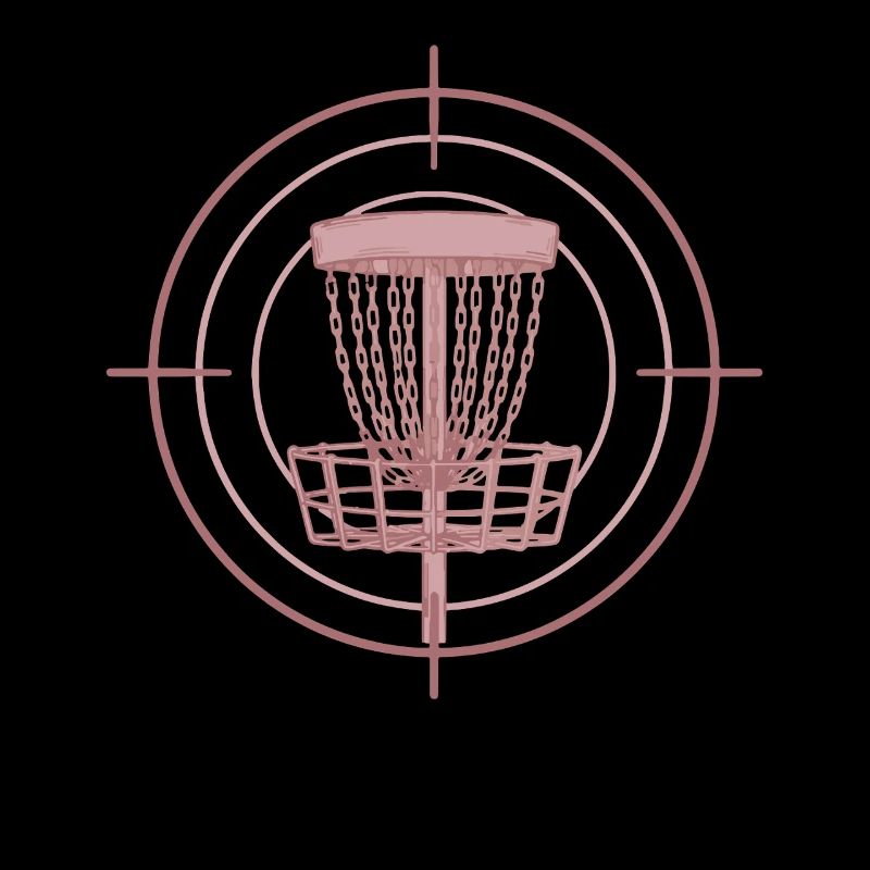 Disc Golf Basket Target Funny Disc Golfer Flying