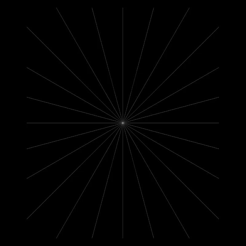 Conception du contraste des étoiles radiantes