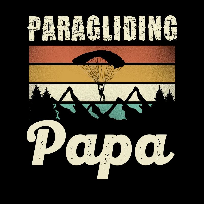 Paragliding Dad Motif