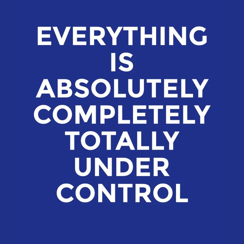Everything Is Under Control – Witziger Spruch