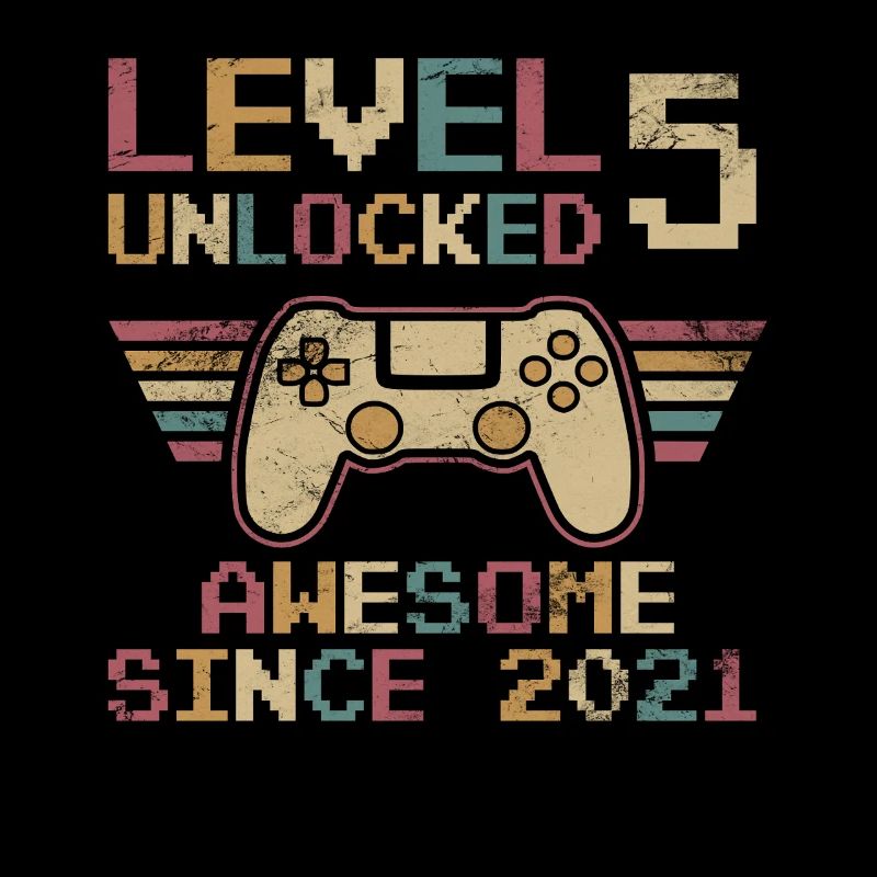 5. Geburtstag 5 Jahre Level 5 Geburtstagsgeschenk