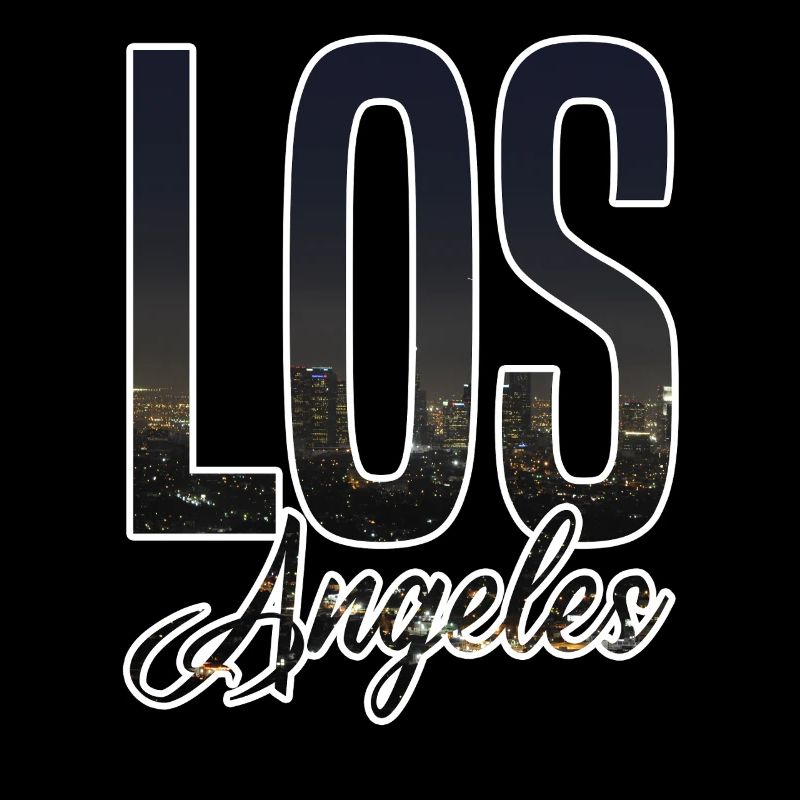 Lettrage de la Skyline de Los Angeles