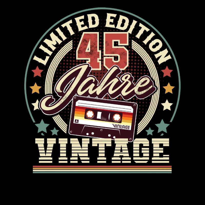 45. Geburtstag Vintage kassette