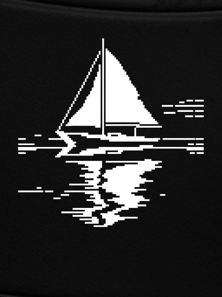 Sailboat Pixel Graphic