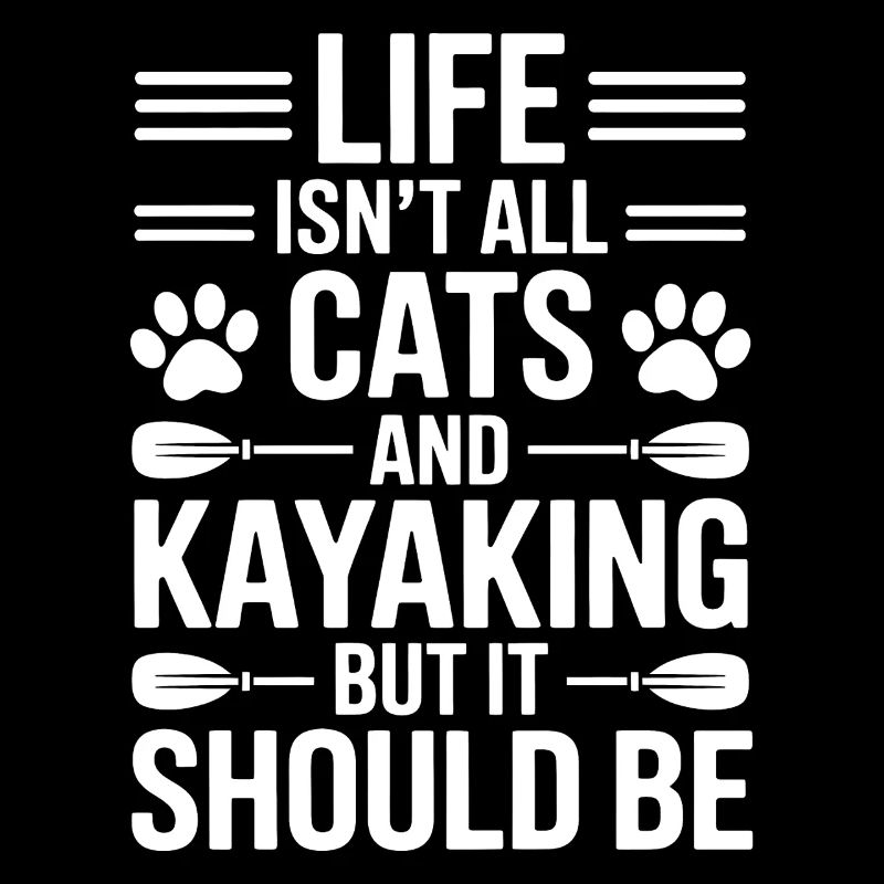 Kayaking Sprüche Katzen Lustiges Kayak Geschenk