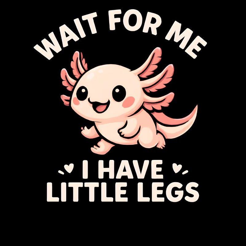 Axolotl Spruch Meme Humor Lustig Little Legs