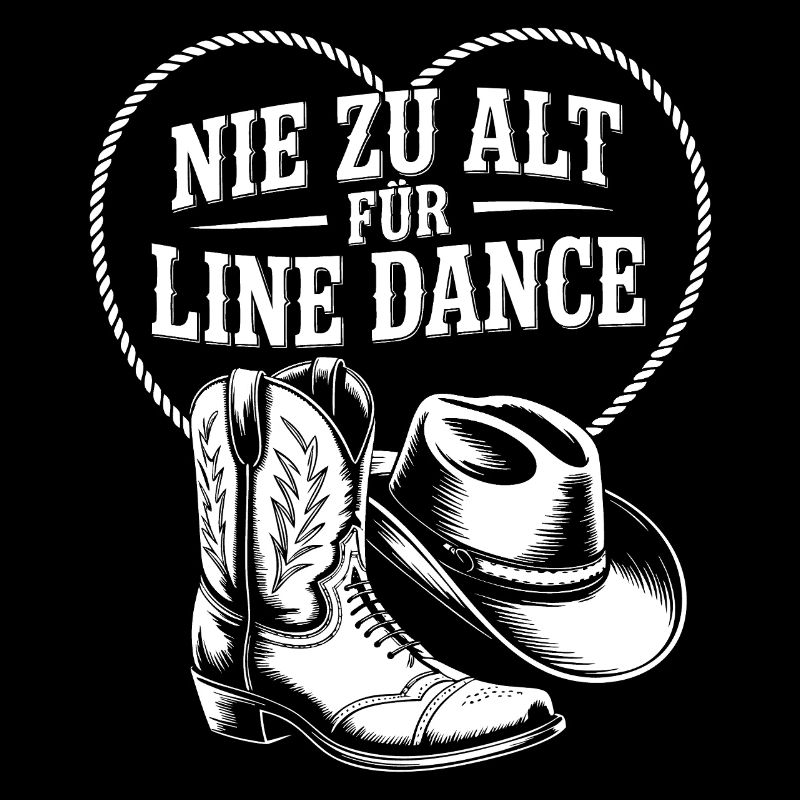 Never too old for Line Dance Western Heart