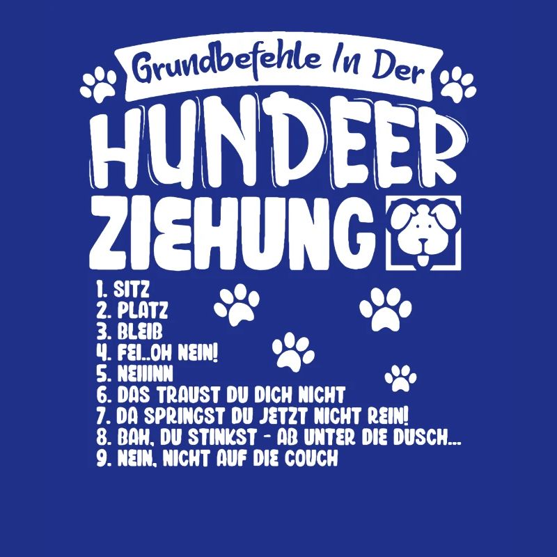 Commandes de base du motif du chien dressé