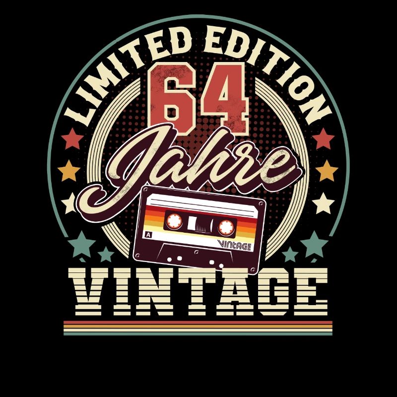 64. Geburtstag Vintage kassette
