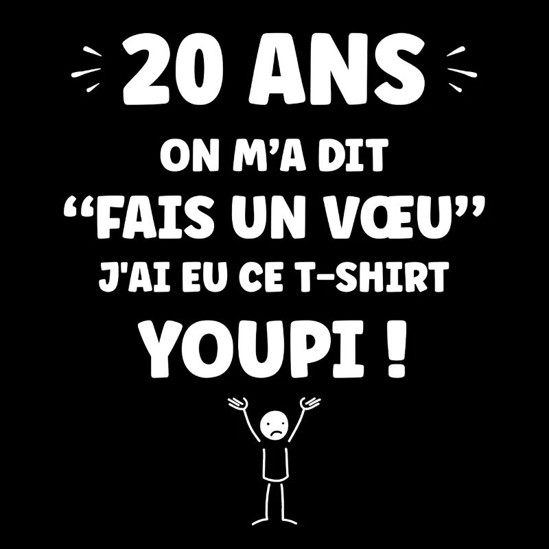20 Years Make a Wish Humor T-shirt