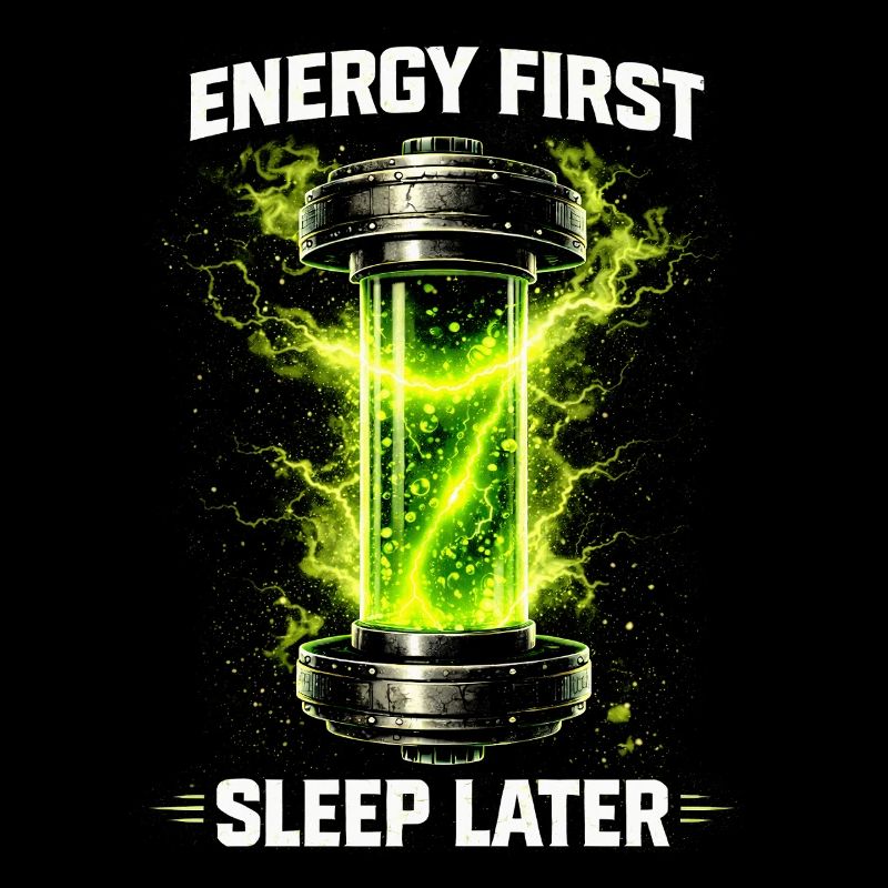 Energy Drink Energy First Sleep Later