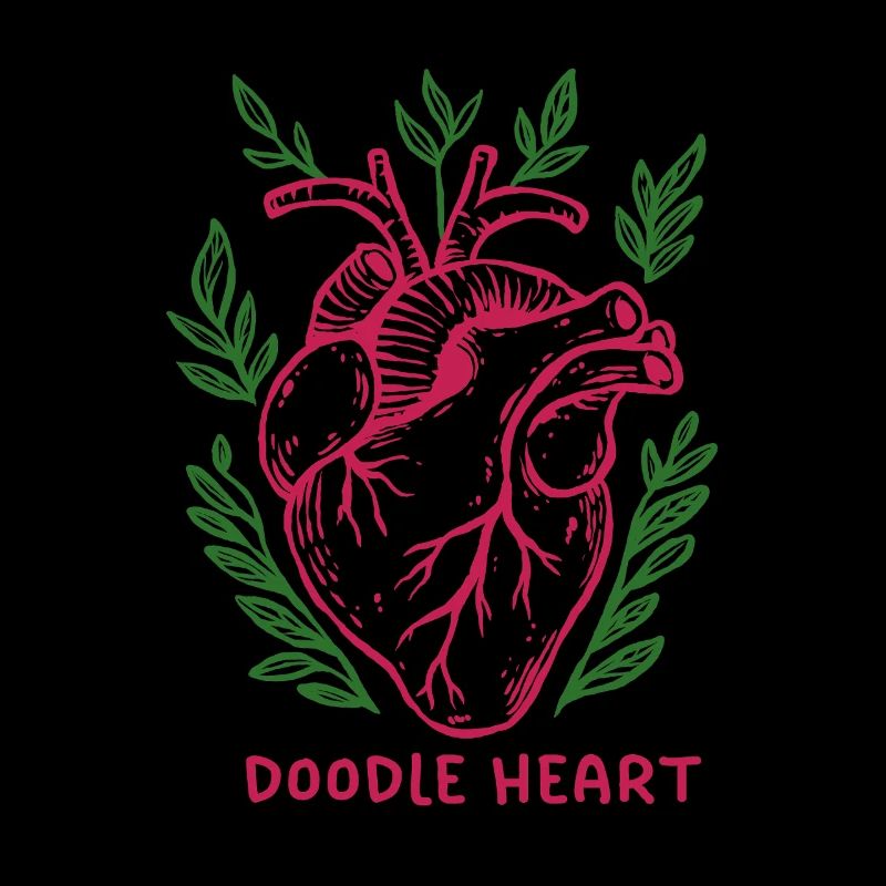 Doodle Heart Doodle Drawing