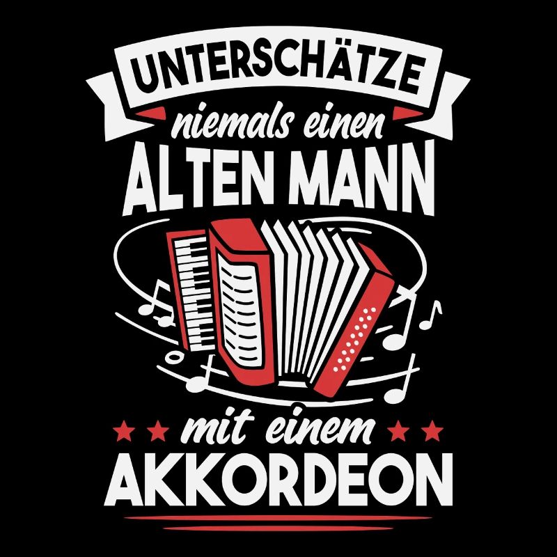 Akkordeon Harmonika Alter Mann Ziehharmonika