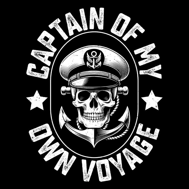 Capitaine de mon propre équipage de voyage Marin de voile