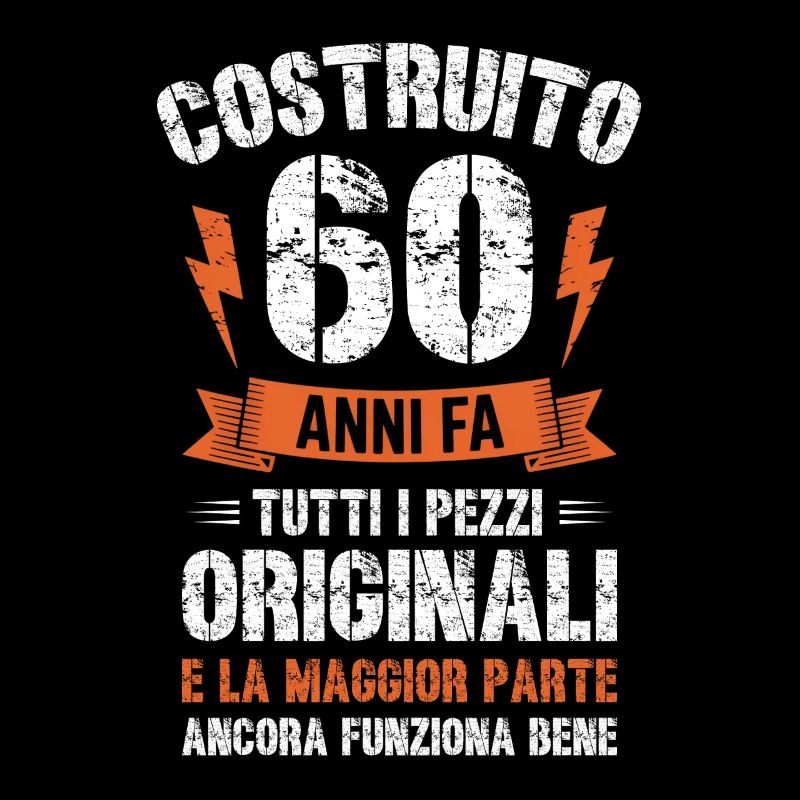60 Anni fa compleanno retrò divertente