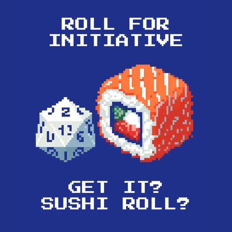 Lancer l’initiative | Jeu de mots sur le Sushi Roll