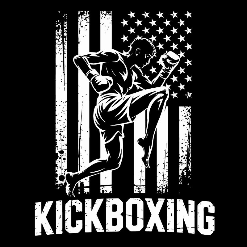 Kickboxen Flagge Stil