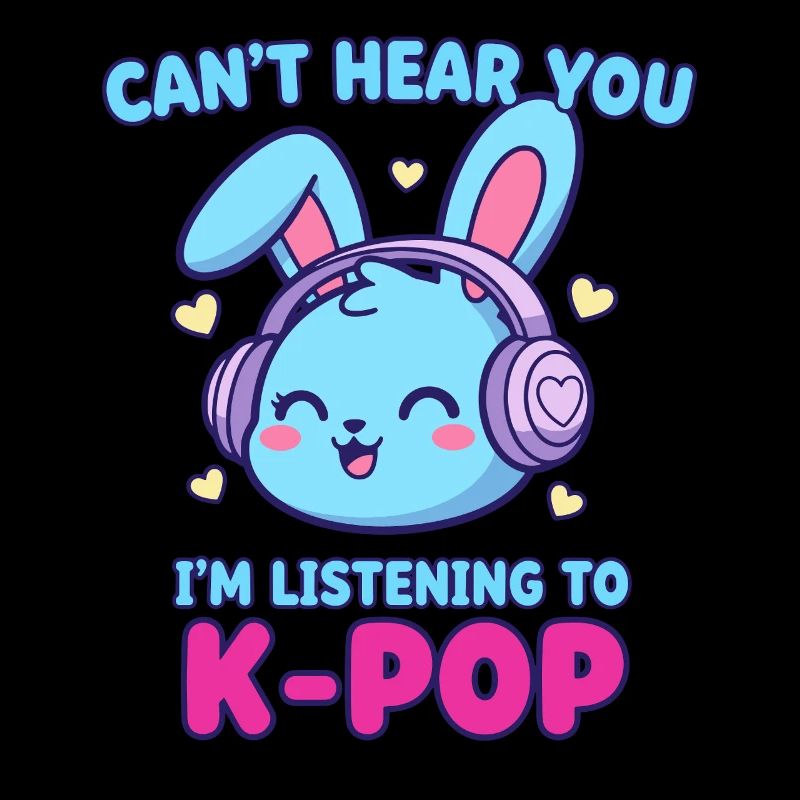 Je ne t’entends pas, j’écoute du K-Pop Bunny coréen