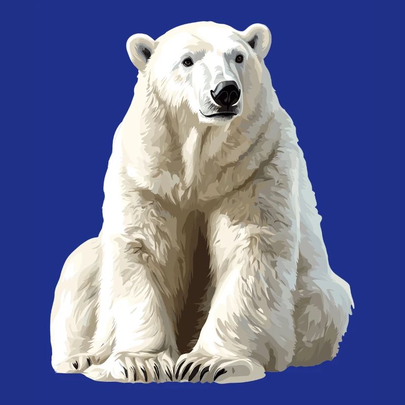 Polarbär im Eislicht
