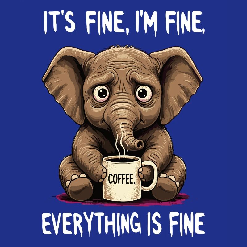 its fine im fine coffee elephant