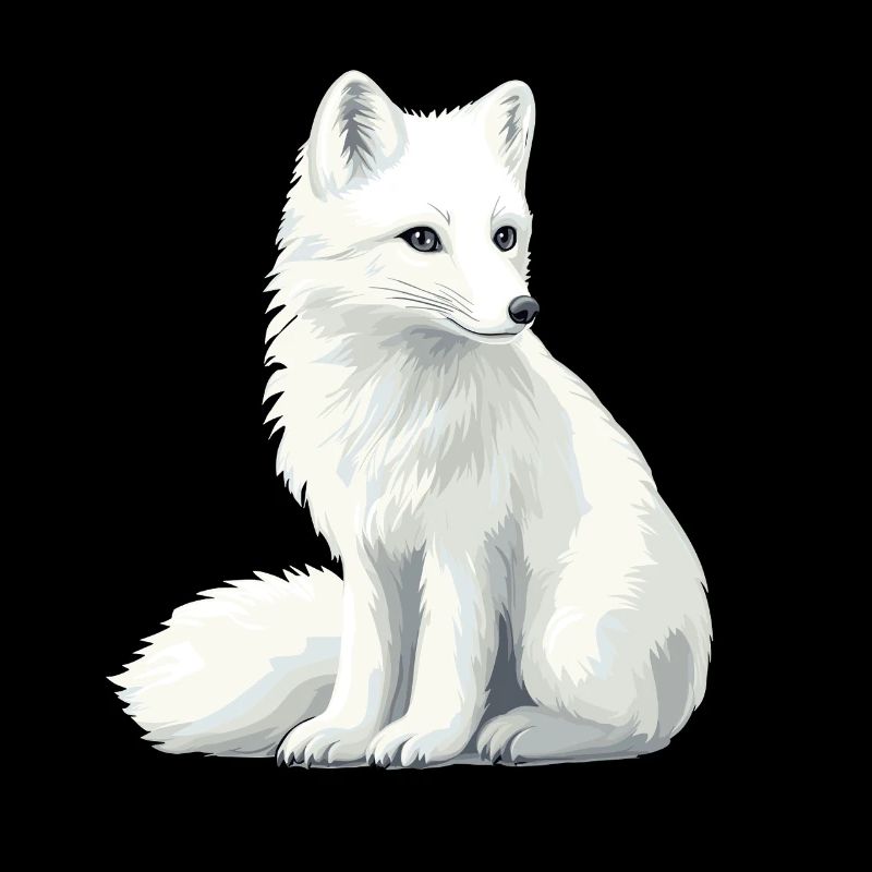 Illustration du renard blanc