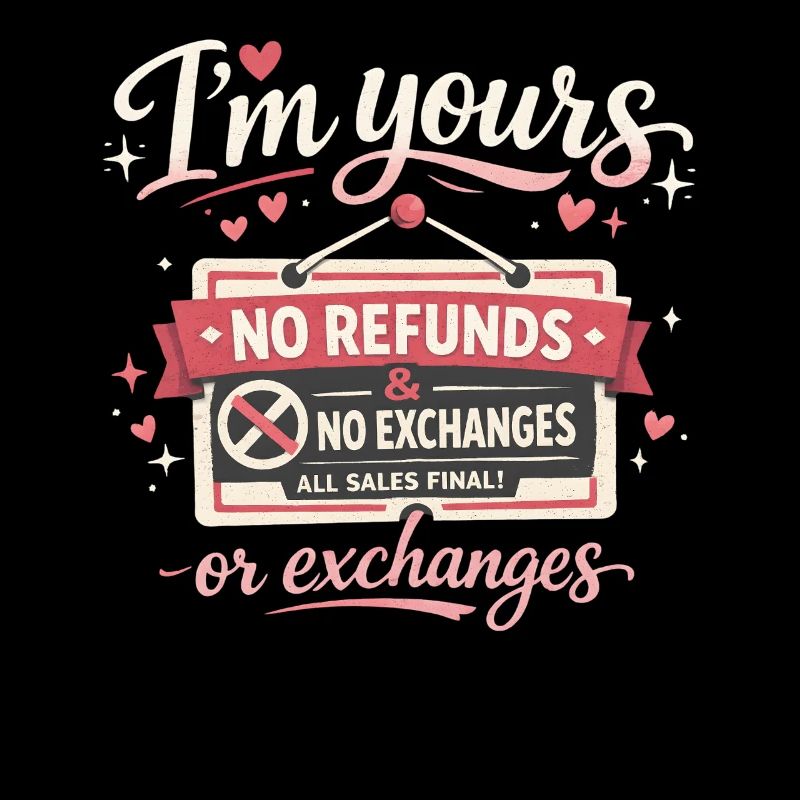  Im Yours No Refunds No Exchanges Funny Valentines