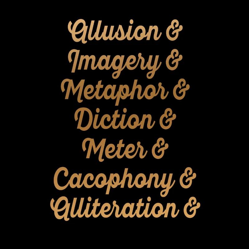 Écriture dorée Outils littéraires Typographie
