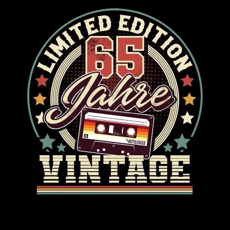 65. Geburtstag Vintage kassette
