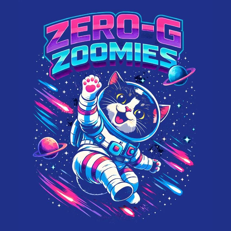 Null-G Zoomies | Humour spatial Astro Cat