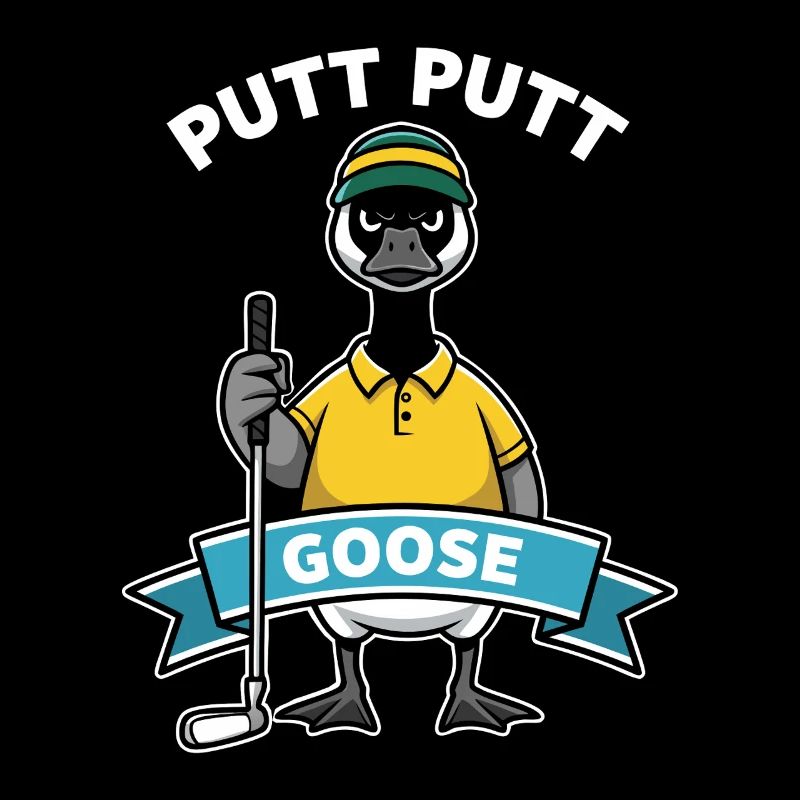 Oie drôle de golf
