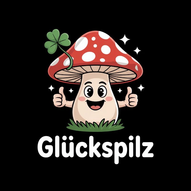 Lucky Guy Funny Cute Lucky Guy Cartoon