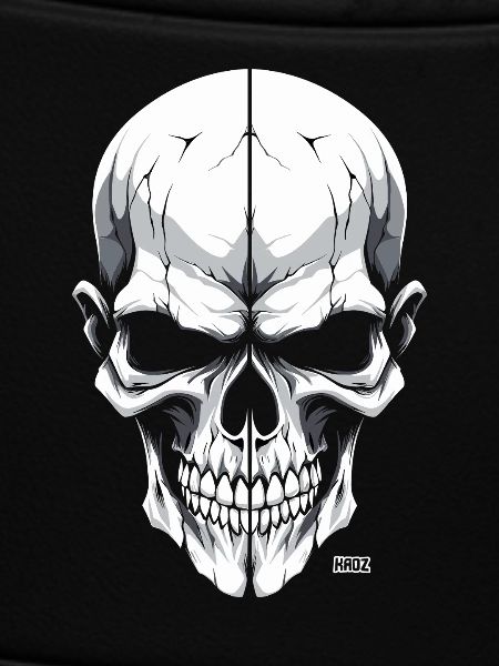 Monochrome skull white