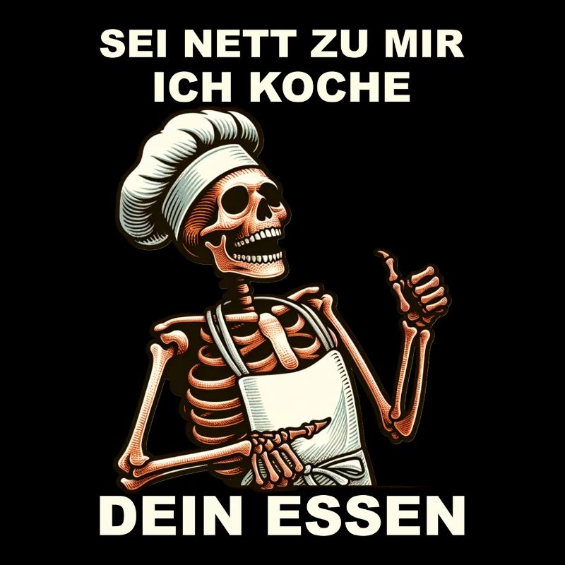Funny Skeleton Chef Outfit - Be Kind to Me