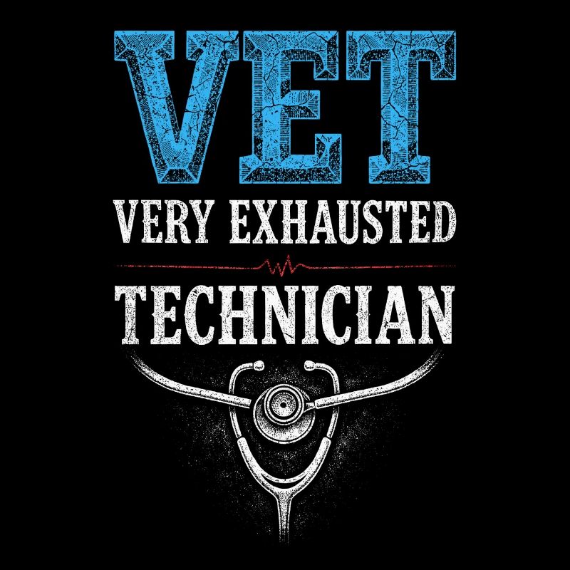 Veterinarian Veterinarian Very Exhausted Technician