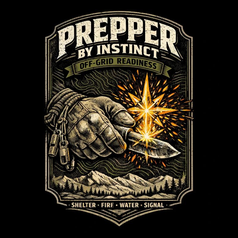 Abri survivaliste Prepper Eau de feu