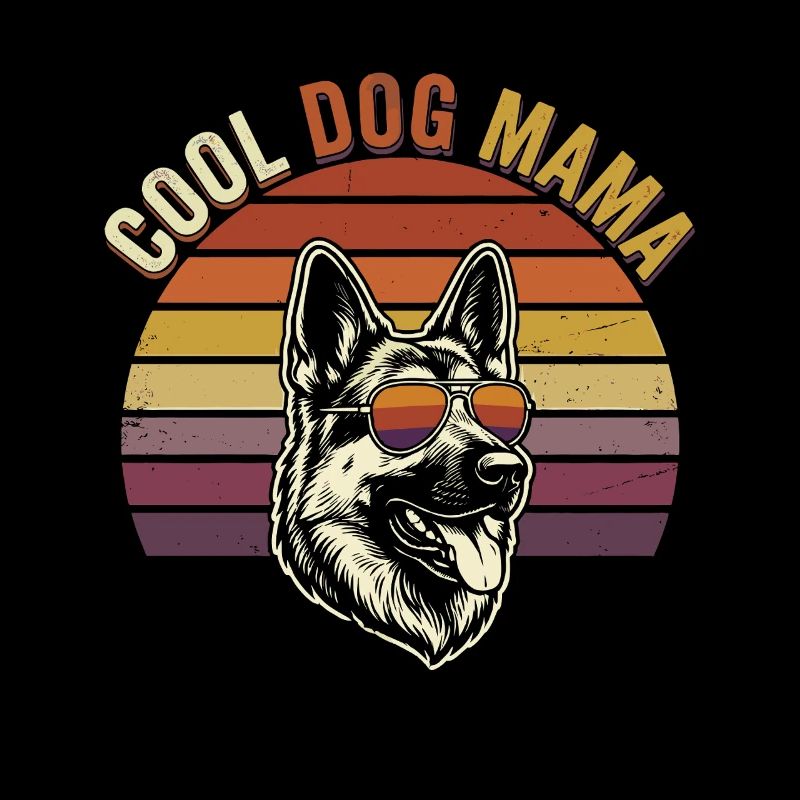 Cool Dog Mama Retro Sunset Sunglasses