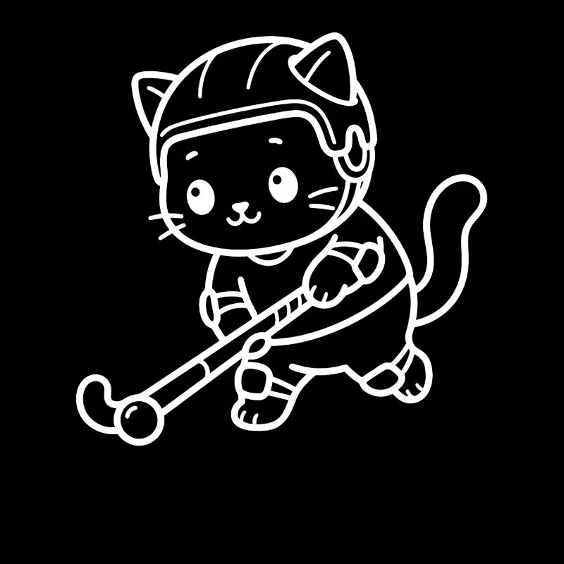 Hockey sur gazon Kawaii Cat
