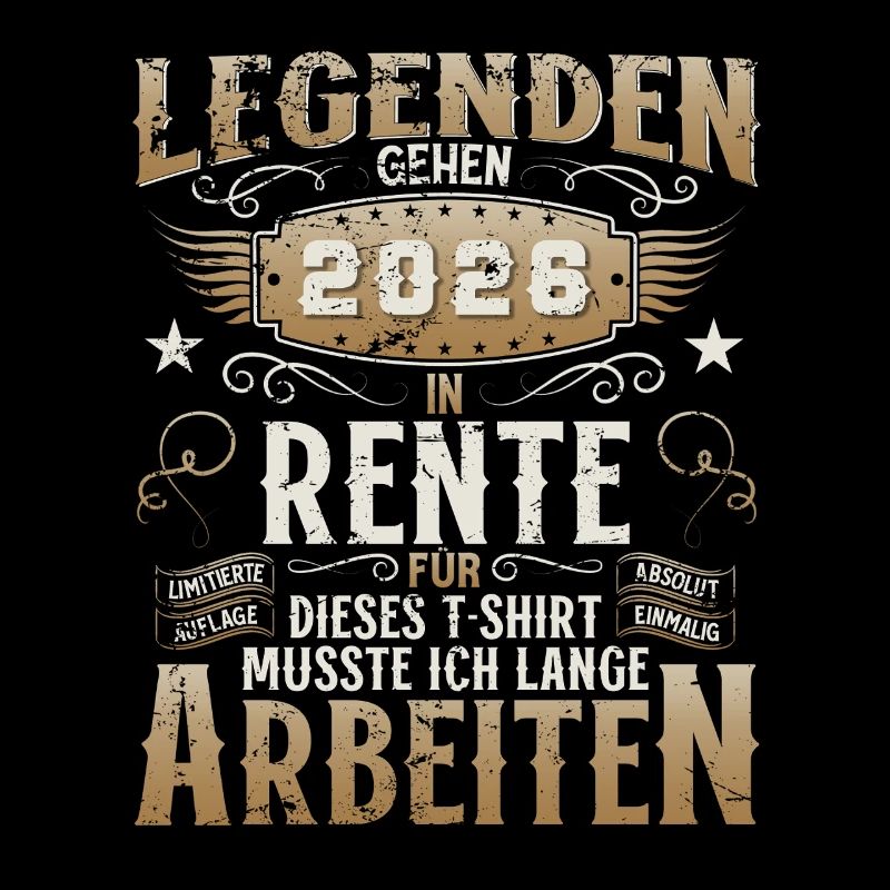 Rente 2026 Geschenk Mann Rentner Ruhestand Lustige
