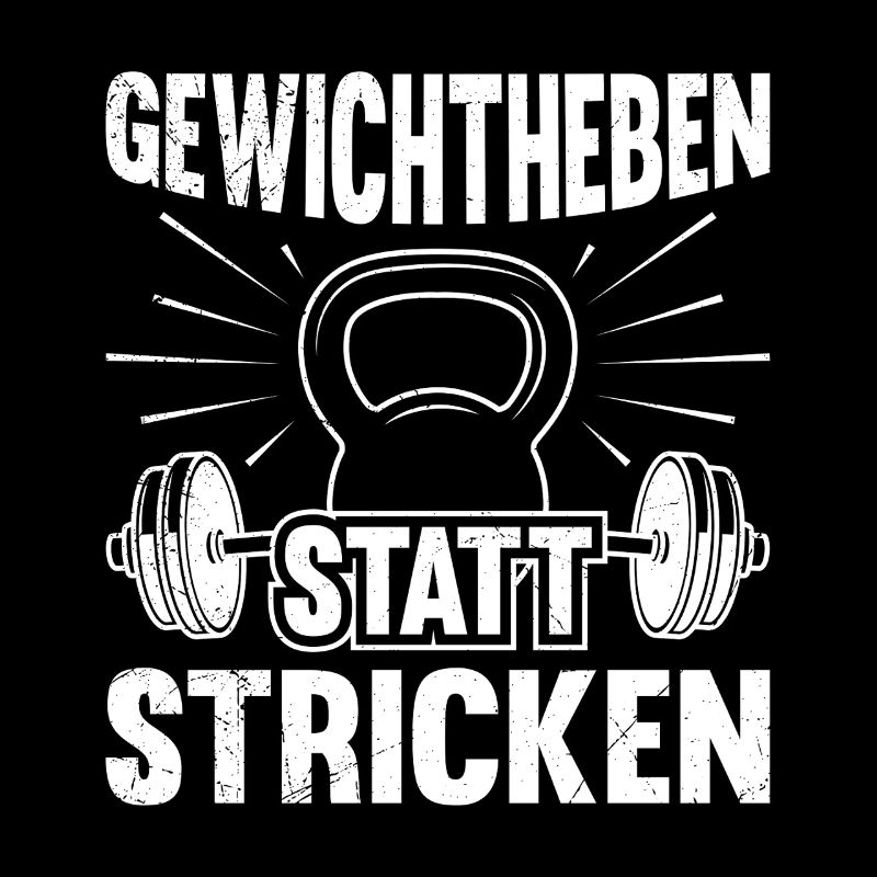 GEWICHTHEBEN STATT STRICKEN Lustiges