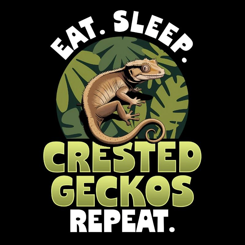 Gecko à crête reptile drôle