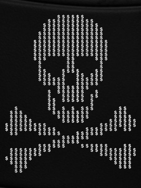 Skull Glyph Dot Crossbones