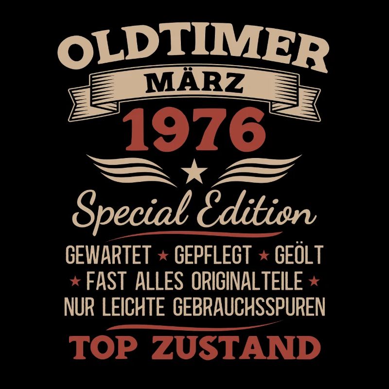 50. Geburtstag Geschenk Mann Oldtimer März 1976